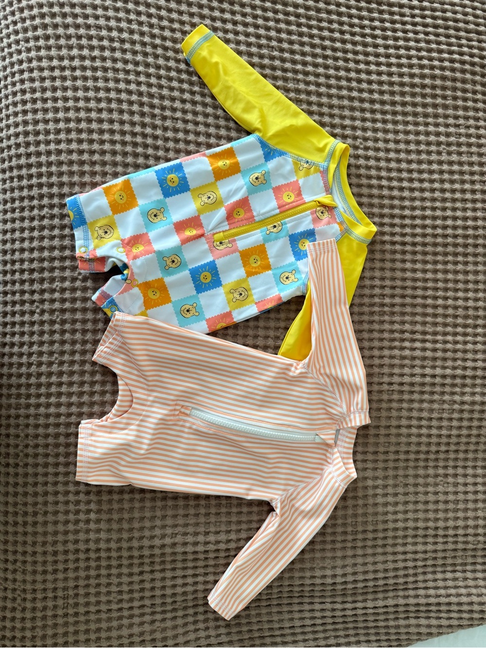 Disney Kids One-Piece Swim Set in Yellow, Peach & Blue